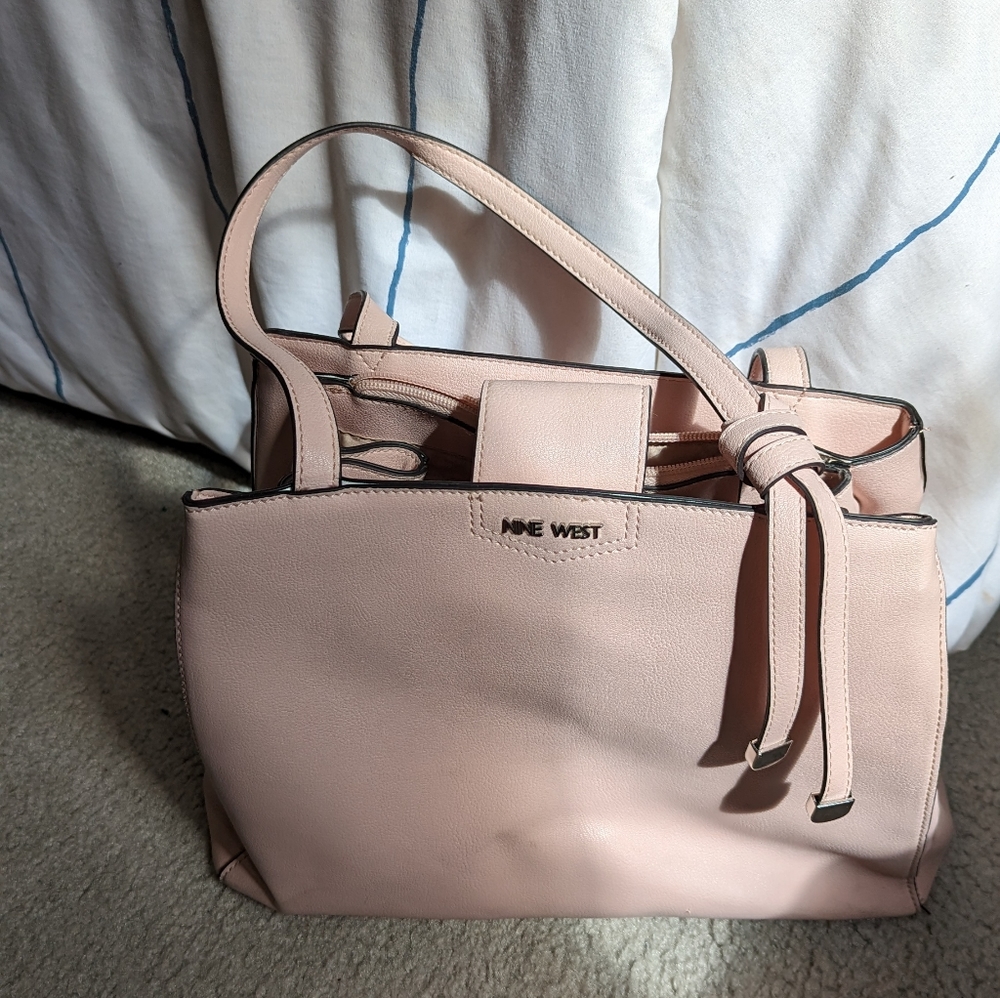 NINE WEST pink tote